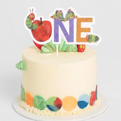 Hungry Caterpillar 1st Birthday Cake Topper - Hungry Caterpillar 1st Birthday Decorations, Hungry Caterpillar Themed Birthday Party, Baby Shower Party
