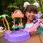 Enchantimals Sunshine Island Monkey Doll with Playset with Pool and Accessories, Toy +4 Years (Mattel HTW73)