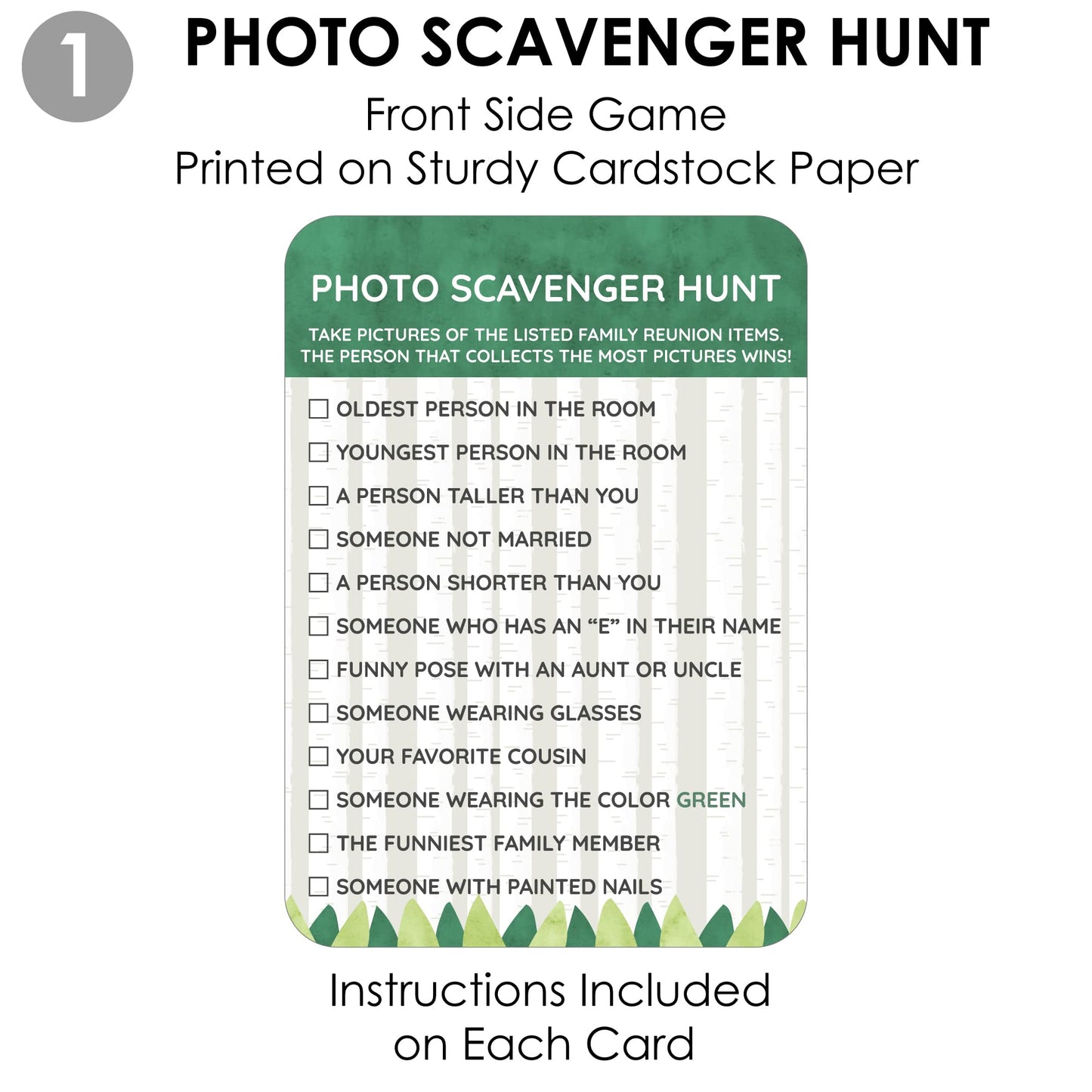 Big Dot of Happiness Family Tree Reunion - 2-in-1 Family Gathering Party Cards - Activity Duo Games - Set of 20