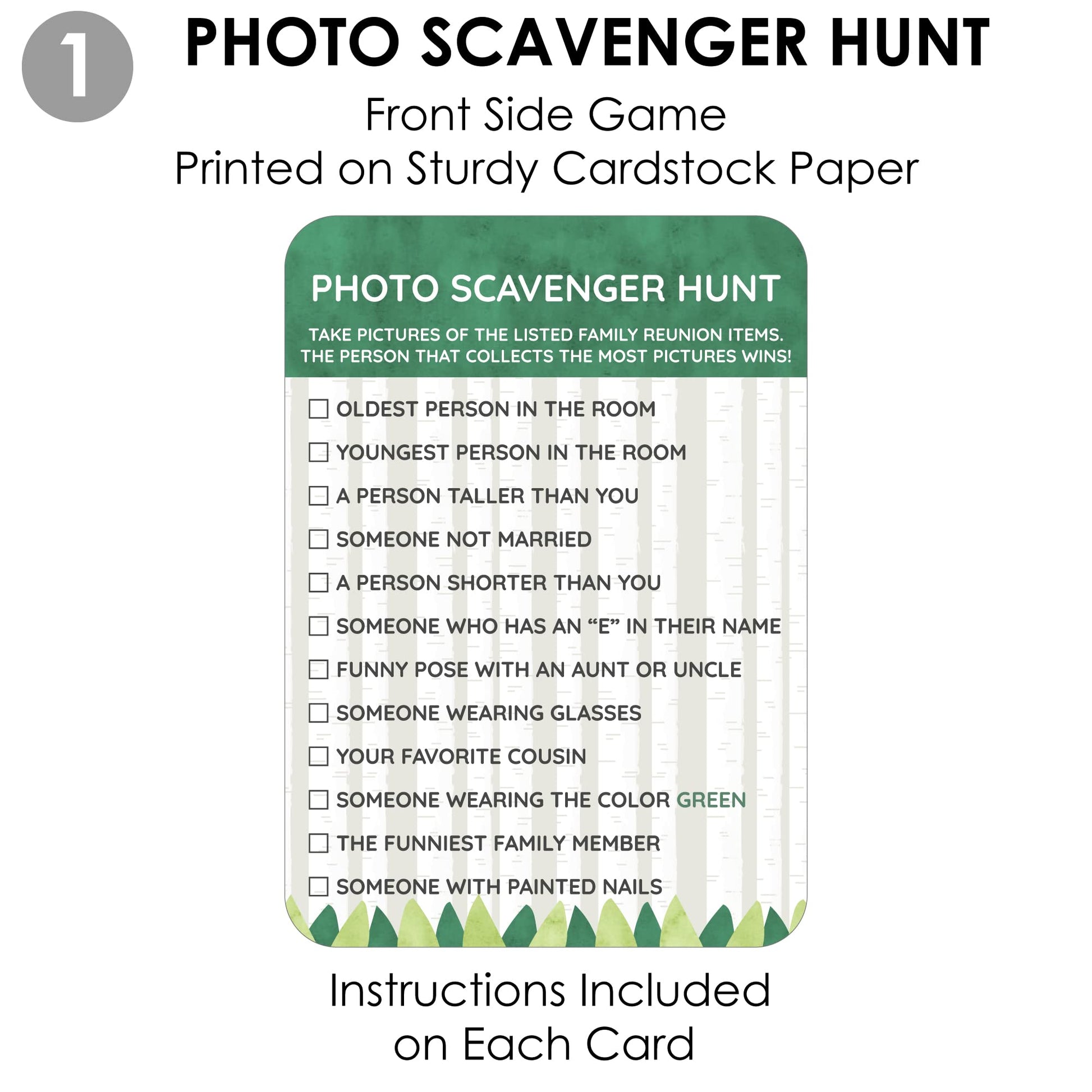 Big Dot of Happiness Family Tree Reunion - 2-in-1 Family Gathering Party Cards - Activity Duo Games - Set of 20