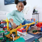 Hot Wheels City Toy Track Set, Downtown Express Car Wash Playset with 1:64 Scale Vehicle, Foam Roller & Drying Flaps