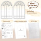 iLAND 1/12 Scale Accessories of Dollhouse Window, Wooden DIY Dollhouse Building Supplies, Complete Miniature Window Kit w/Wooden Frame & Grid Pattern