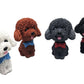 IBWell Mini Bobbing-Head Dog for Car Dash Board Decor,Dashboard Doggy Puppy Teddy Toy with Adhesive Tab?Poodle? (Brownish Red)
