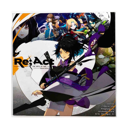 Re;ACT - The Arts of War - Board Game for 2 Players | 15-30 Mins Playtime | Original Anime Manga Artstyle | 1 vs 1 Fighting Dueling Card Game (Deluxe