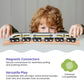 Maxim Enterprise, inc. Wooden Bullet Train, Wooden Train Set of 2 Modern Engines 1 Sleek Passenger Car with Magnetic Connectors, Compatible