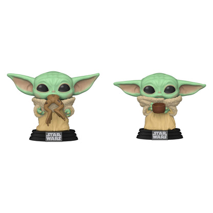 Funko Star Wars: POP! Star Wars Mandalorian Collectors Set - The Child w/Frog, The Child w/Cup