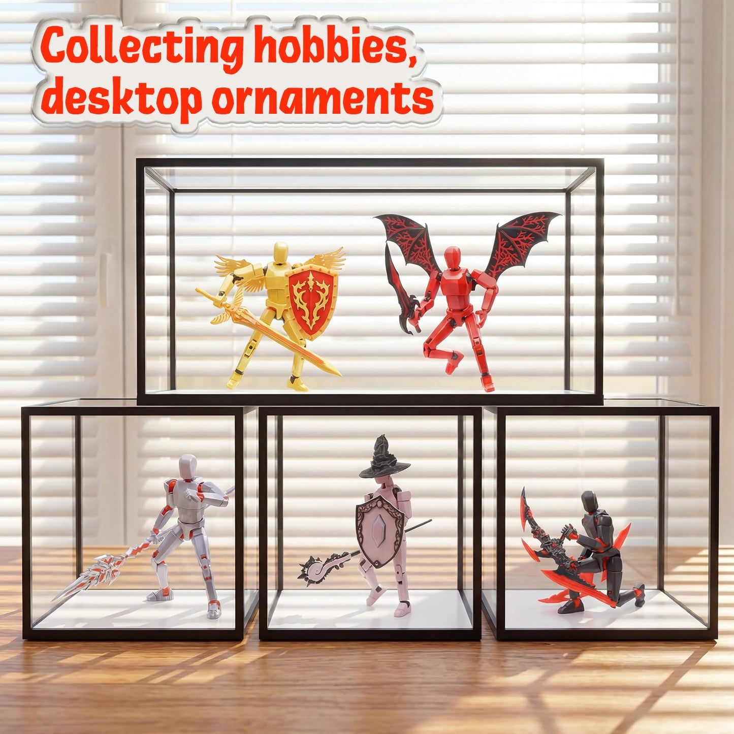 Aminexus T13 Action Figure Set Assembled-3D Printed Multi-Jointed Movable Dummy 13?Titan 13 Action Figure, Birthday Gifts for Boys, Girls Desktop