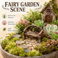 Tiosen Miniature Resin Garden Bench, Fairy Village Dollhouse Accessory, Fairy Garden Furniture Ornaments