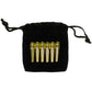 WE Games Premium Brass Cribbage Pegs with Swarovski Austrian Crystals - Set of 6 (Black & Clear)
