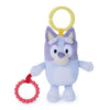 GUND Bluey Sensory Take-Along Toy, 7-Inch Teething Ring Rattle Stroller Toy