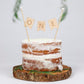 1ST BIRTHDAY CAKE TOPPER - Wooden First Birthday Cake Topper, First Birthday Party Decorations,Photo Props (Natural wood color)