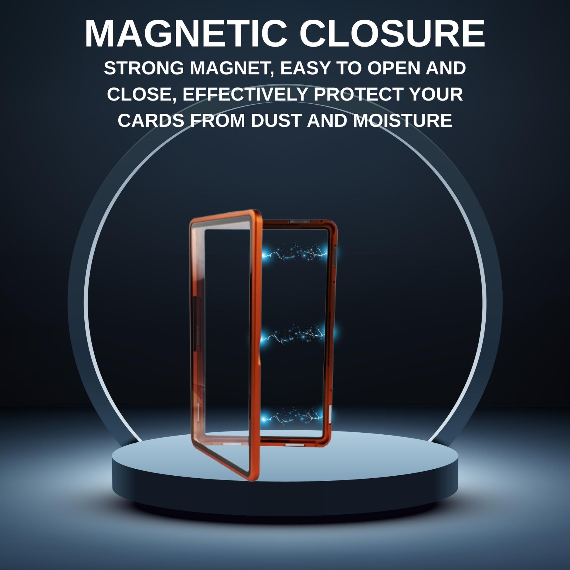 RedCap Magnetic Aluminum PSA Graded Card Holder 35PT Premium PSA Slab Protector Display Case with UV Resistant Glass Fits Standard PSA Graded Sports