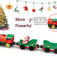 Electric Train Set for Wooden Tracks, Battery Powered Trains Toy with Lights & Sounds for Toddlers, Motorized Train for Kids Compatible with Thomas
