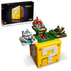 LEGO Super Mario 64 Question Mark Block 71395, 3D Model Set for Adults with 4 Microscale Game Levels: Peach’s Castle, Bob-omb Battlefield, Cool