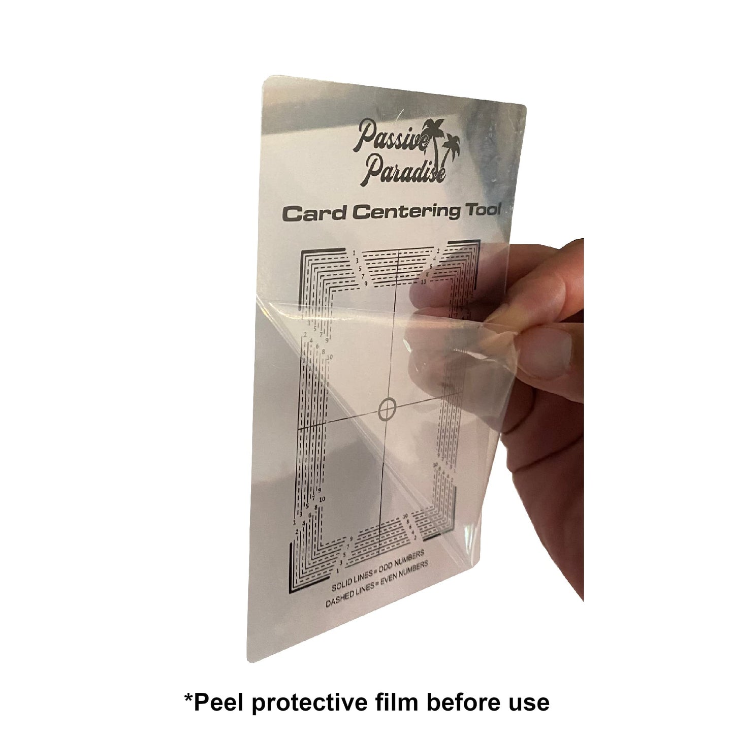 Passive Paradise Card Grading Centering Tool Set for Pokemon - Magnifying Tool & Cleaning Cloth Included - Trading Card Submission Pre-Inspection Kit