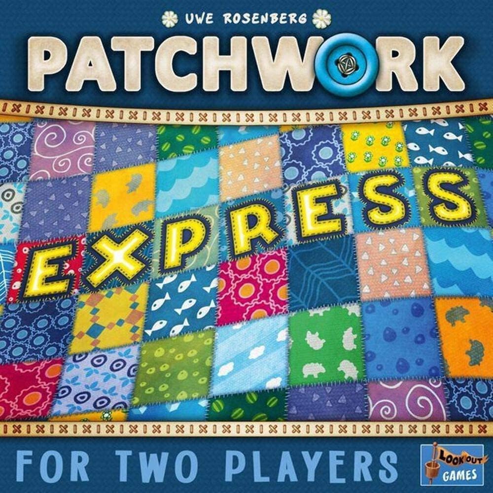Patchwork Express Board Game - Fast-Paced Two-Player Quilting Strategy Game! Interactive Puzzle Game for Kids & Adults, Ages 6+, 2 Players, 20 Minute