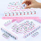 American Mahjong Tile Set with Portable Handbag - 166 Premium Tiles & Complete Accessories, 3 Dice, Chips, Wind Indicator & Full-Color Rulebook