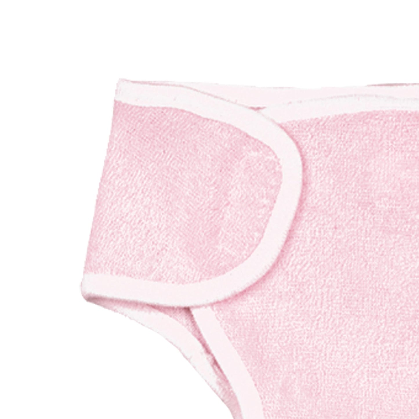 Sophia's Basic Everyday Essentials Plain Solid-Colored Velcro Flap Terrycloth Diaper for 15” Baby Dolls, Light Pink