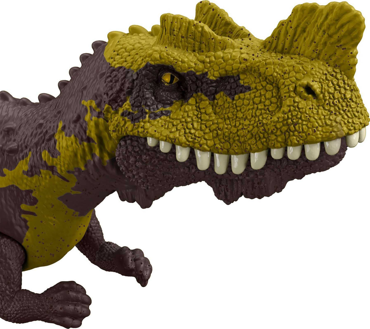 Mattel Jurassic World Strike Attack Genyodectes Serus Dinosaur Action Figure Toy with Attack Feature & Movable Joints