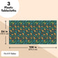 Blue Panda Dinosaur Tablecloths for Birthday Party - 54 x 108 in, Green, Pack of 3, Disposable Plastic - Dinosaur Birthday Tablecloth - Disposable