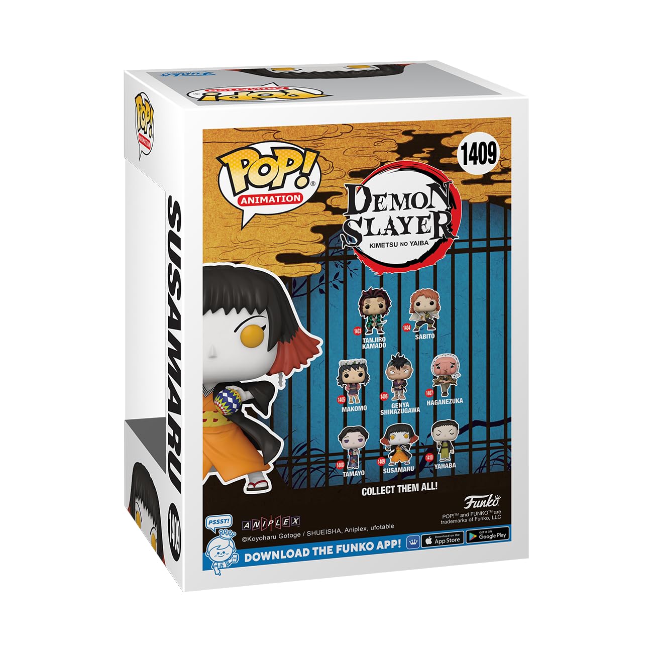 Funko POP! Animation: Demon Slayer - Susamaru - 1/6 Odds for Rare Chase Variant - Collectable Vinyl Figure - Gift Idea - Official Merchandise - for