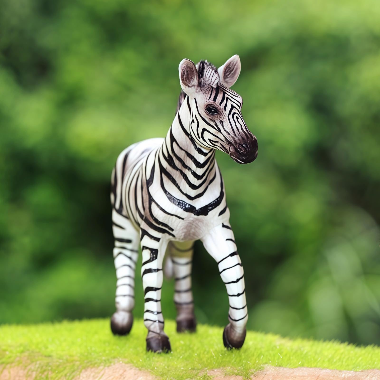 Gemini&Genius Zebra Animal Toy for Kids, Zebra Figurine, Wildlife Action Figure, Great Gift, Collection, Cake Topper, Storytelling Prop and Room Decor