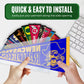 Plastic Pennant Toploader Wall Display - Pennant Holder Flag Case Display with Rigid Frame for Sports Banners and Collector Flags Horizontal Mount