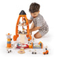 Tender Leaf Toys - Life on Mars Playset - S.T.E.M. Toy - 16 Pc Wooden Outer Space Themed Playset - Creates Interest in Science and Creative Role Play