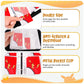 GOROMA Card Binder 4-Pockets, 400 Pockets Card Holder with 50 Removable Sleeves, Trading Card Collector Zipper Album Holder, Red