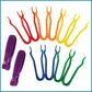 edxeducation Jumbo Tweezers, Set of 12, 6 Colors