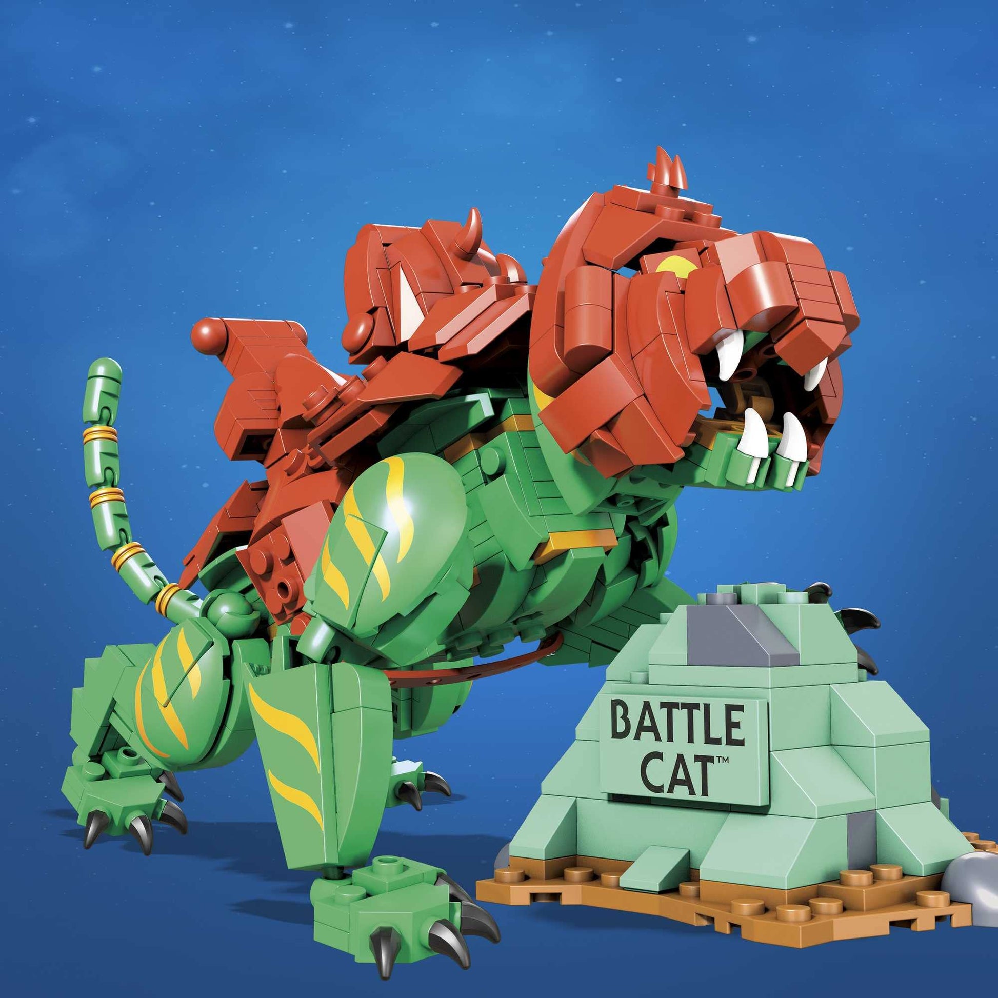 MEGA Construx Masters of The Universe Building Toys Set, Battle Cat with 537 Pieces, 10 Inches Long, for Kids