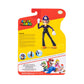 Super Mario Waluigi 4 Inch Action Figure with Coin