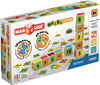 Geomag Magicube Maths Building - 10 Cubes + 45 Clips - Magnetic Building Set with Magnetic Cubes