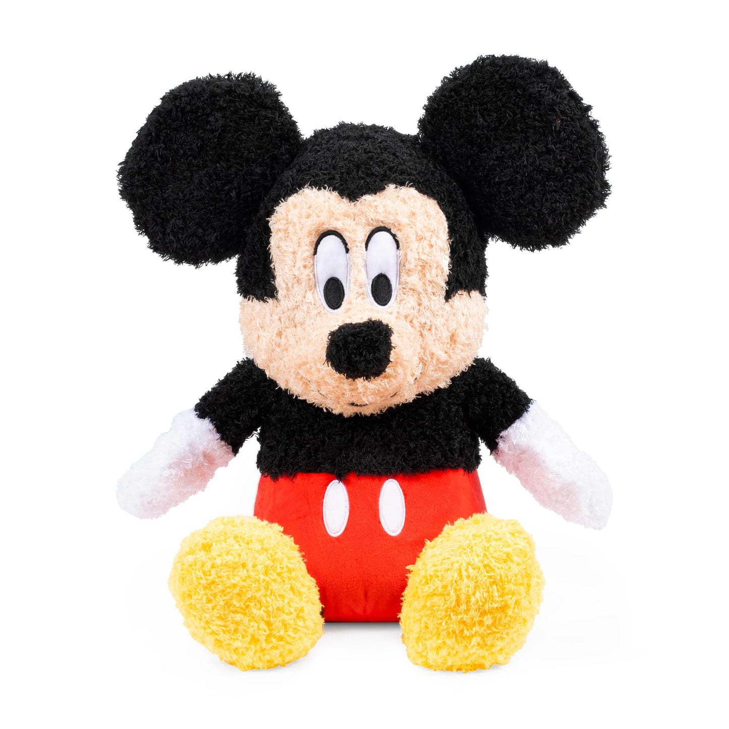 Jay Franco Weighted Disney Plush Pillow Buddy - 2.5 lbs Soft Plushie Stuffed Pillow, 15 Inches, Black - Mickey Mouse