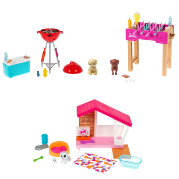 Mattel - Barbie Mini Playset with Pet Assortment