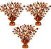 PMU 3 Pack Bursting Star Metallic Foil Spray Centerpiece- Metallic Orange Balloon Weights, Party Table Decorations Centerpiece for Birthdays