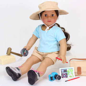Sophia's 10 Piece Smithsonian Paleontologist STEM Accessory Play Set for 18" Dolls, Multicolor