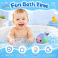 Gigilli Baby Bath Toys, Light up Bath Toys for Kids Ages 1-3, Pool Water Toys 1 Year Old Boys Girls Gifts, 6-12-18 Months Baby Whale Bath Toy