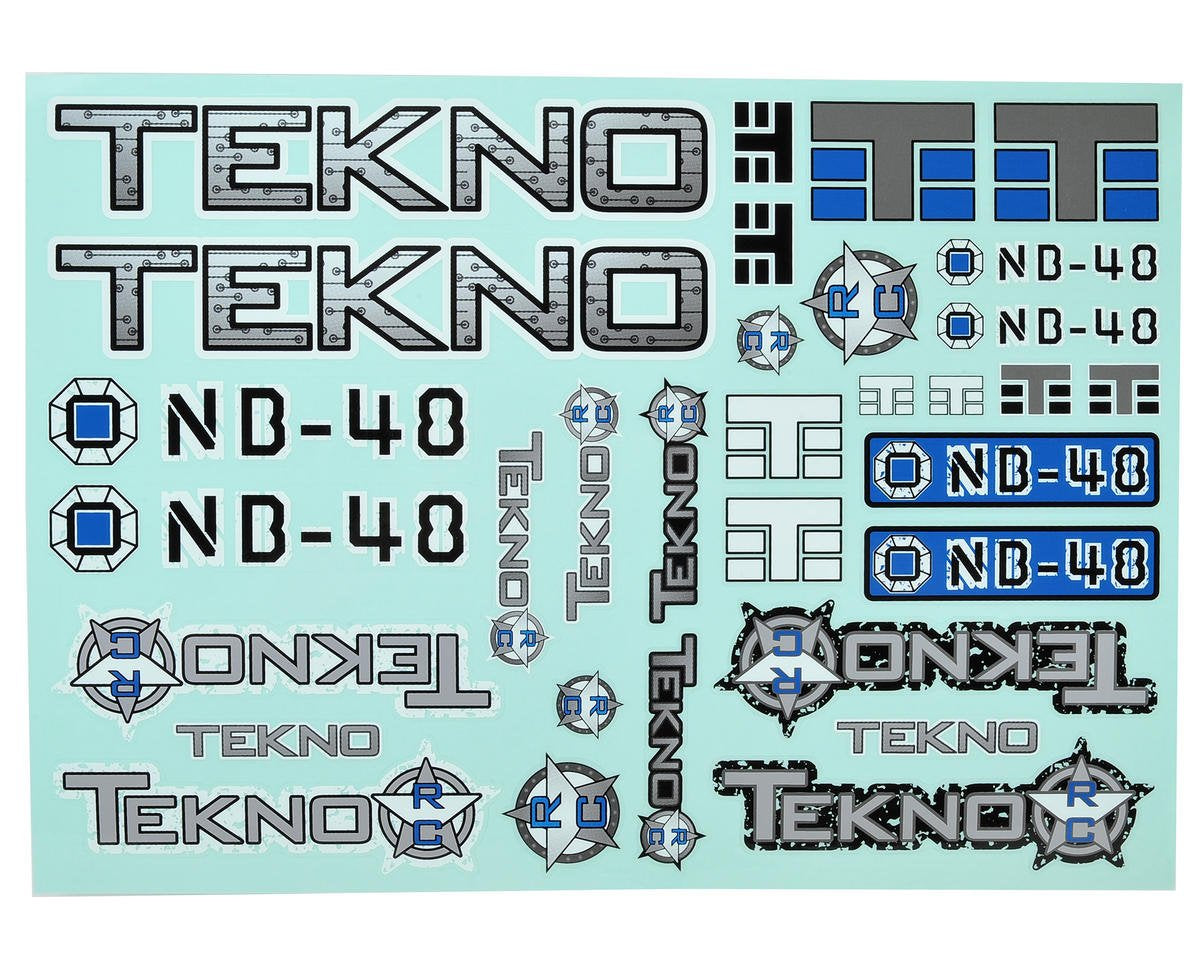 Tekno RC Decal Sticker Sheet NB48 TKR5385