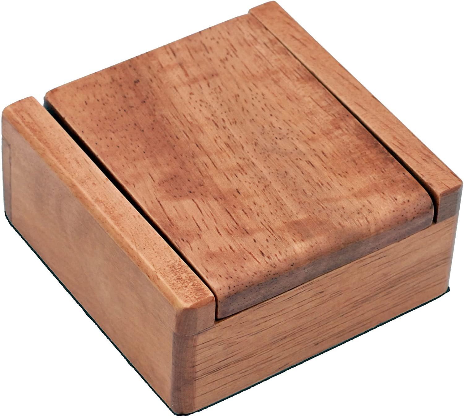 WE Games Wooden Dice Box with 8 Rounded Wooden Dice - Instructions for 10 Dice Games