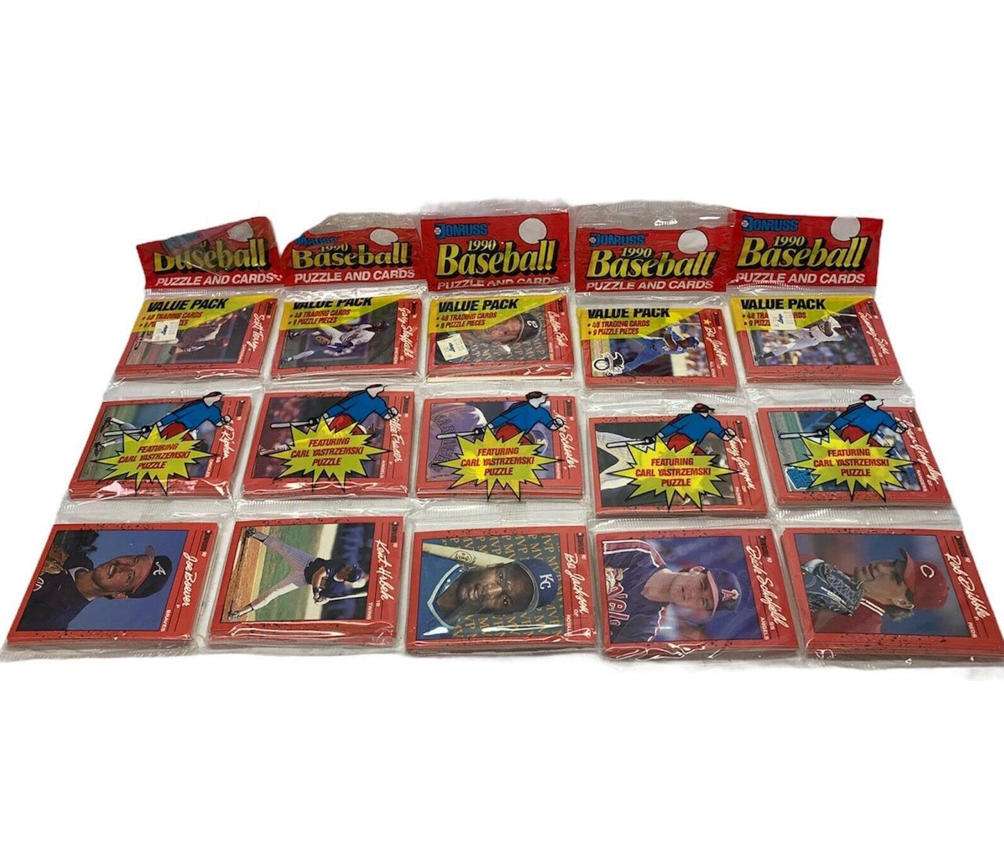 Over 200 Vintage Baseball Cards in Old Sealed Rack Packs - Perfect for New Collectors