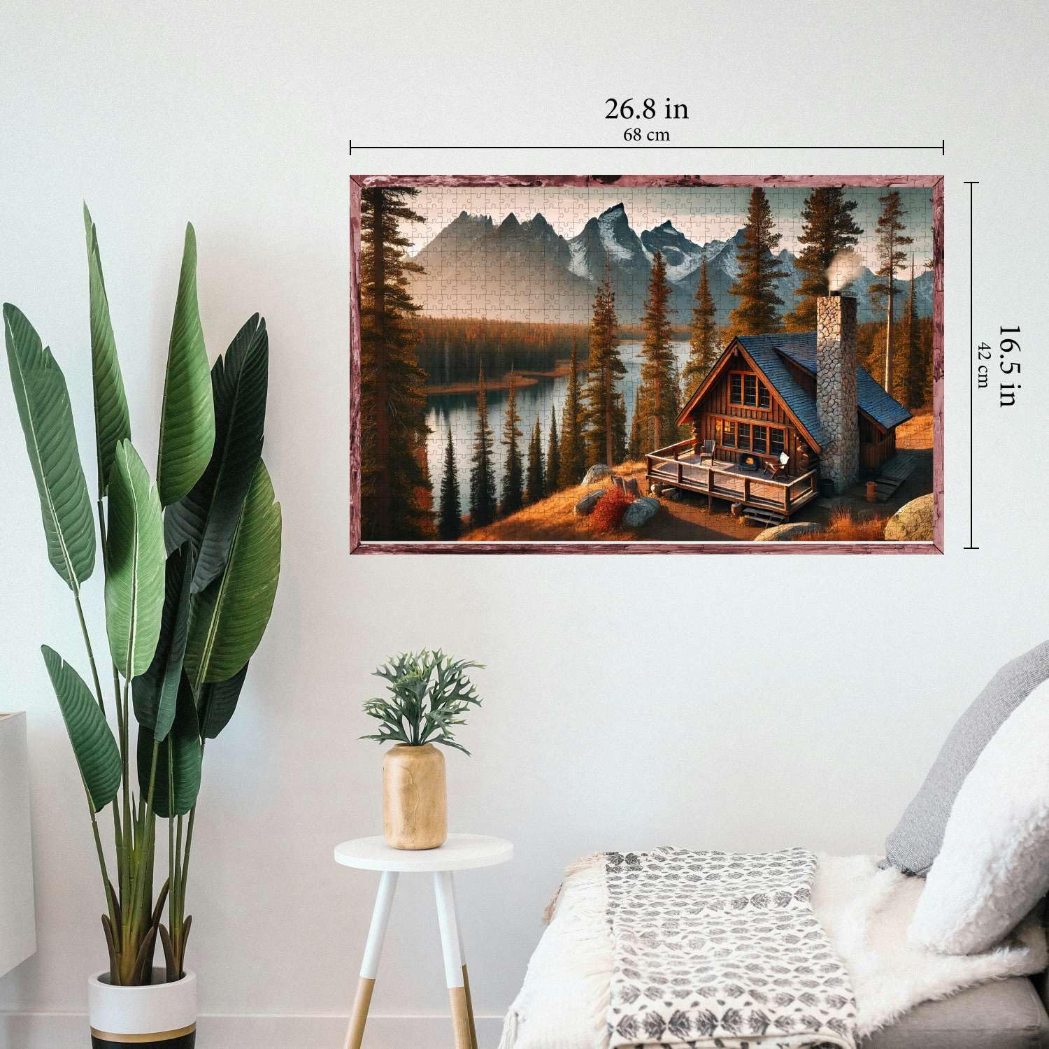 Jigsaw Puzzles for Adults 1000 Pieces - Colorful with Large Poster - Letters on Back - AI Art - Rompecabezas para Adultos - Gifts for Adult Couples