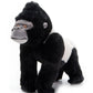 The Petting Zoo Silverback Gorilla Stuffed Animal Plushie, Gifts for Kids, Earth Keeperz Wildlife Animals, Zoologee Black Silverback Gorilla Plush