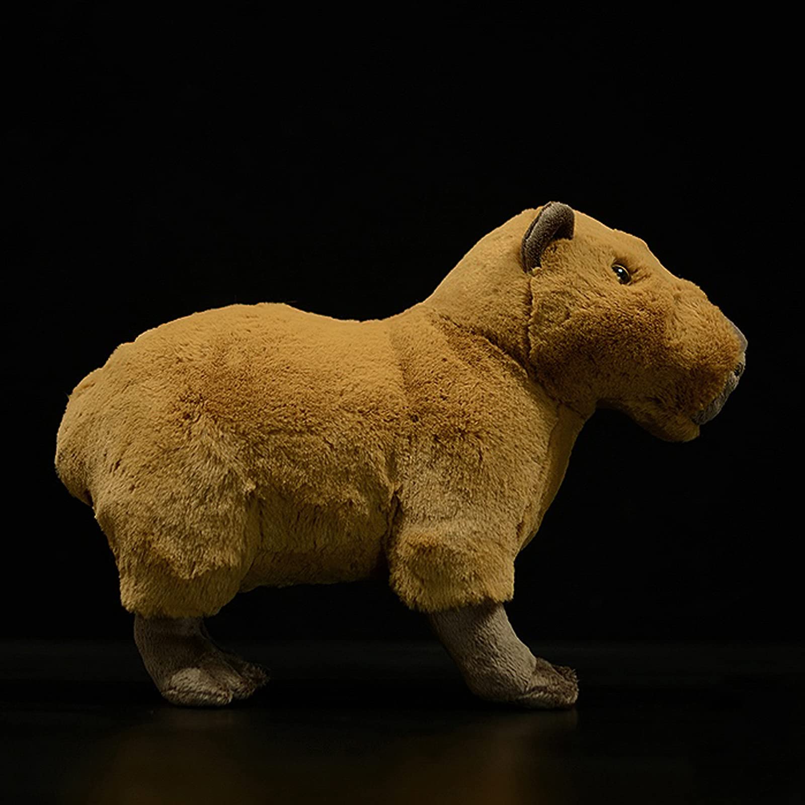 ZHONGXIN MADE Simulation Capybara Plush Toy - Soft Real Life Rodent Simulation Plush Toys, Lifelike Wild Animals Crawling Capybara Stuffed Toys