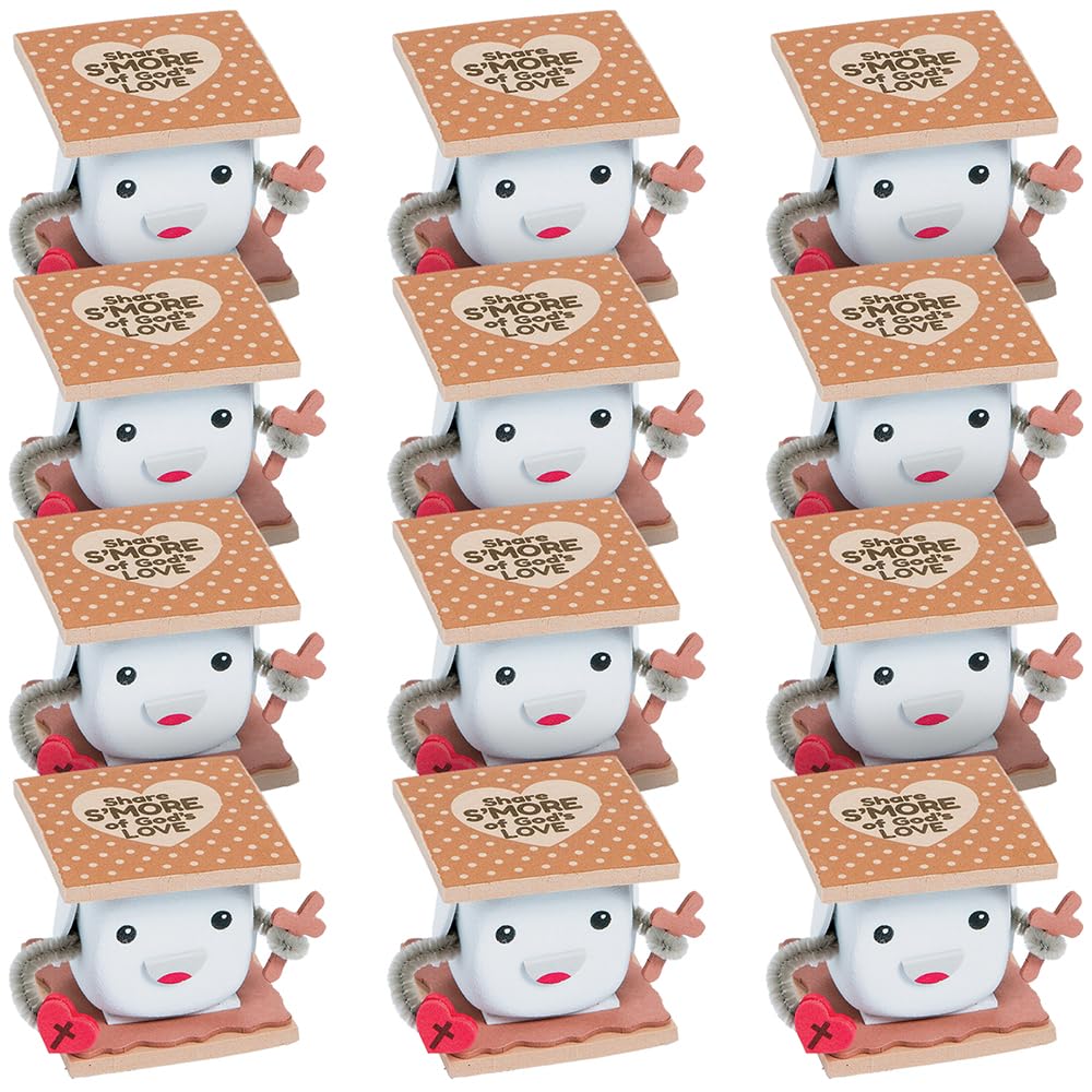 Fun Express 3D S'More Religious Craft Kit for Kids - Creative DIY Craft - Projects for Religious Activities Sunday School Church - Home Fun - Ideal