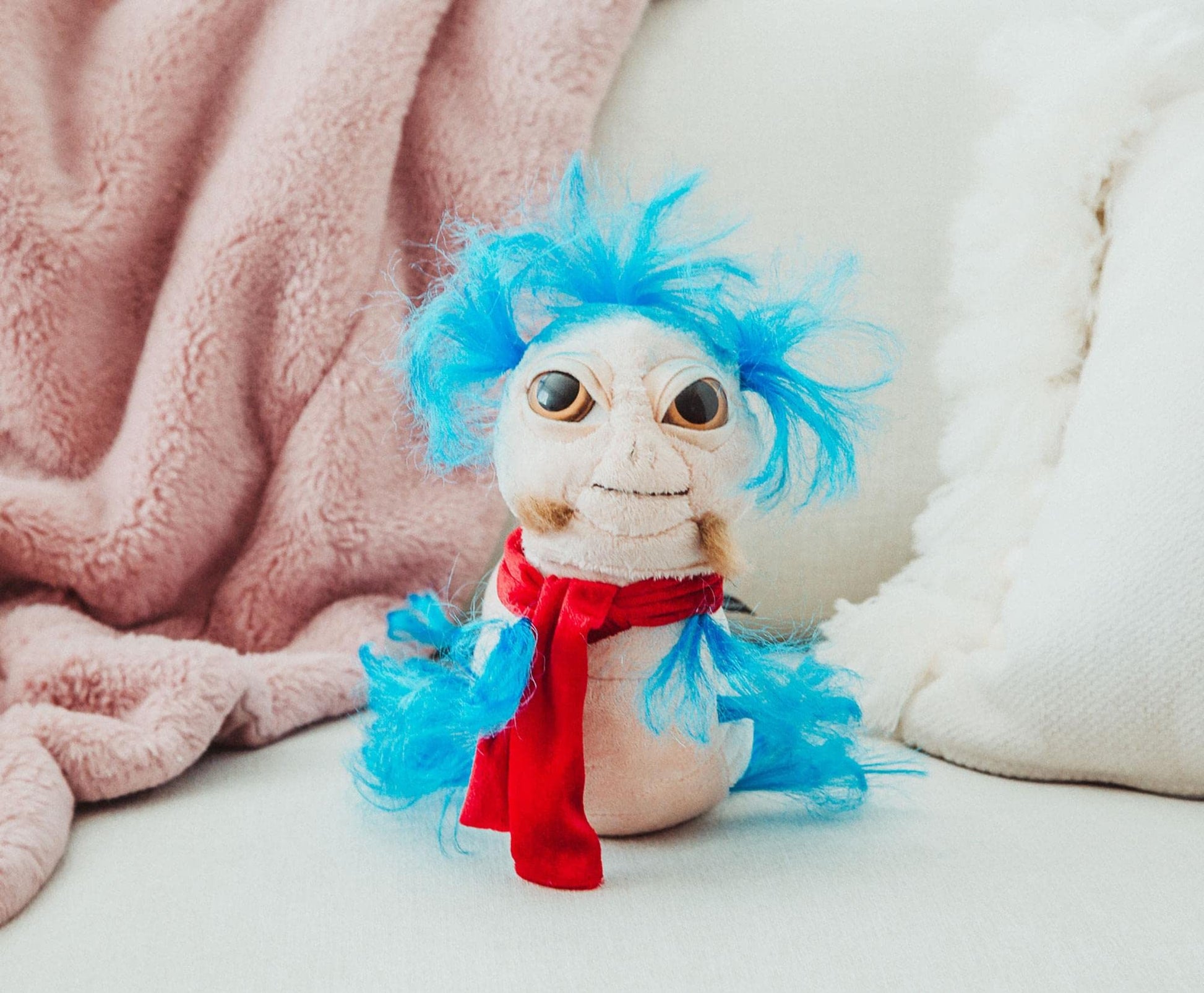 Toy Vault the Worm from Labyrinth Plush (14-Inch), Cute Plushie Stuffed Animal, Licensed Jim Henson Productions
