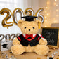QUIRAI Graduation Teddy Bear 2026, 12" Teddy Bear Stuffed Animal for Preschool Kindergarten College Grads, Soft Keepsake Graduation Plush Gift