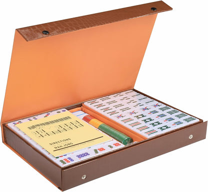 usamjtable Chinese Filipino Mahjong Set 144 Numbered Melamin Tiles (PVC Green)