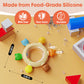 Baby Teething Toys for 3-6 6-12 Months, BPA Free Silicone Teething Rings Toys, Baby Teether Relief Chew Toy with Rattle, Sensory Toy for Infant