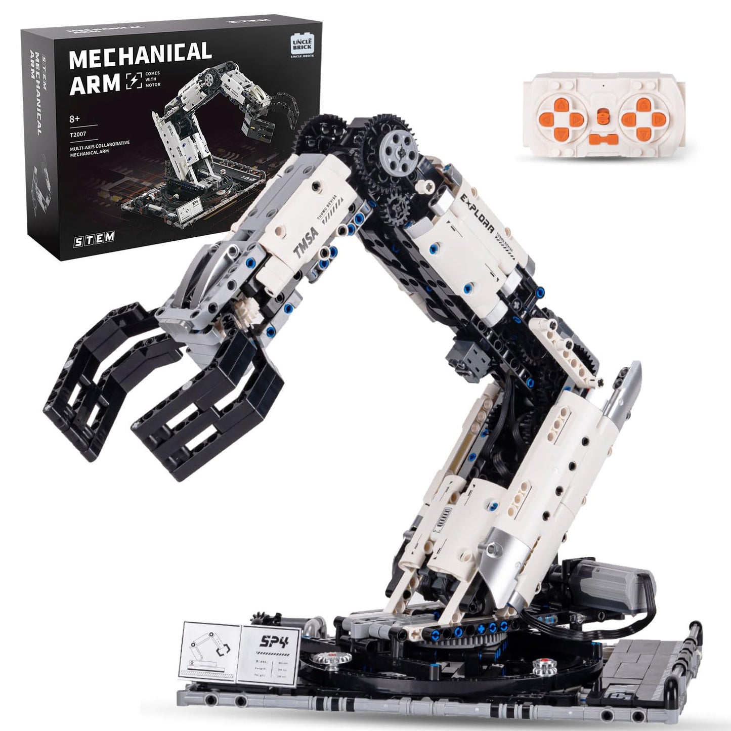 UNCLE BRICK Mechanical Technical RC Grab Arm Toys Building Blocks Sets